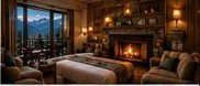 Common area fireplace