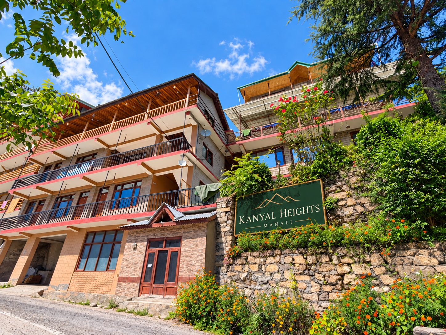 Kanyal Heights property exterior in the mountains