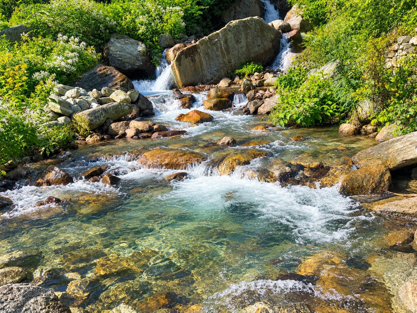 Mountain stream near Kanyal Heights